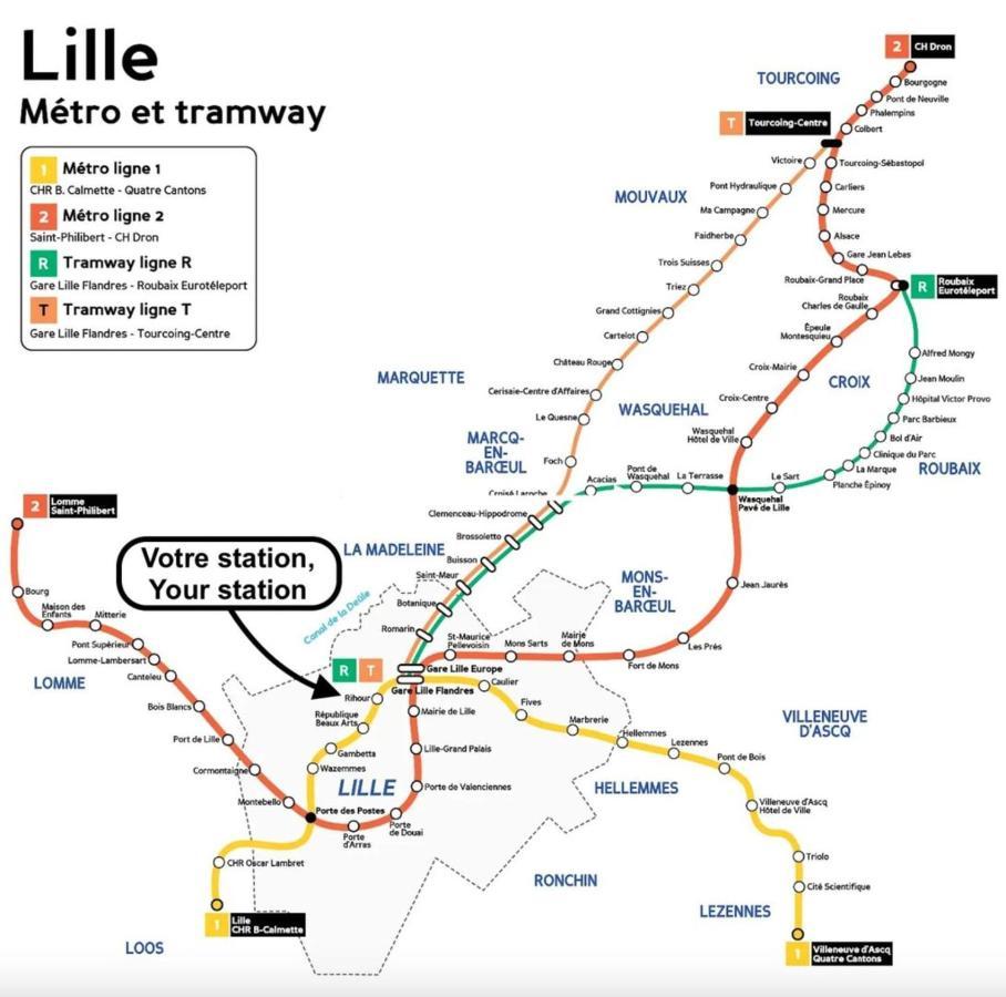 Lille Centre - Nice Cozy And Functional Studio المظهر الخارجي الصورة